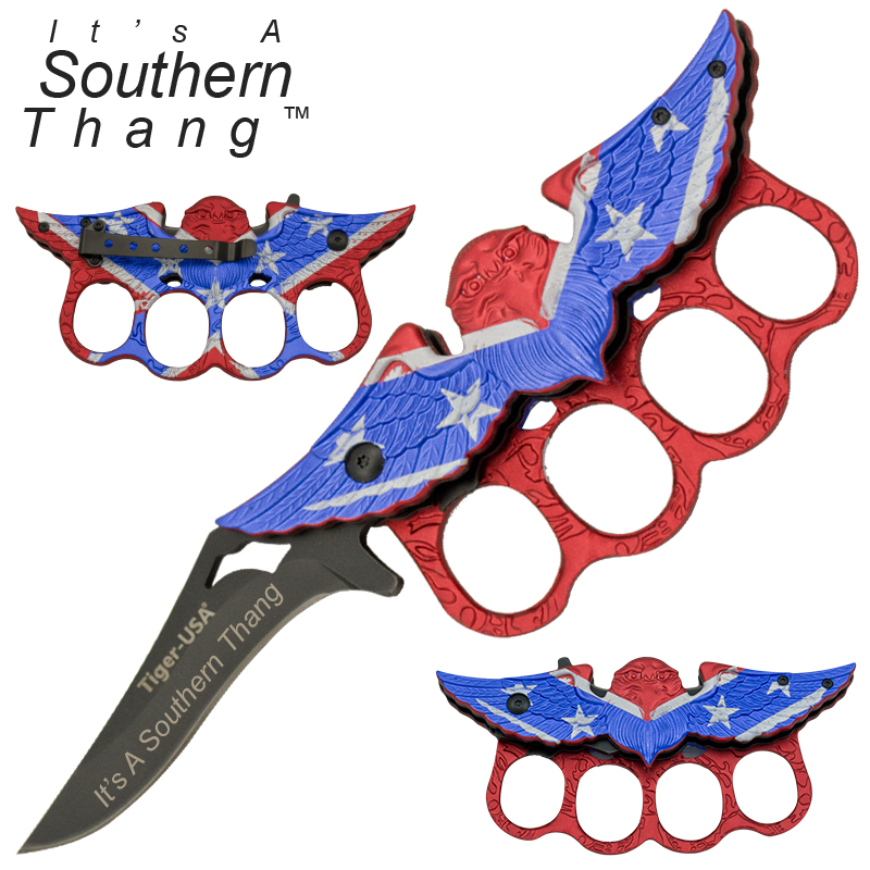 It's A Southern Thang Rebel Eagle Trench Knife