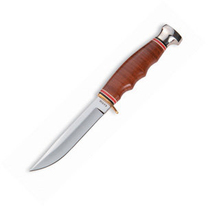 KA-BAR 1232 Hunter Knife, Stacked Leather Handle