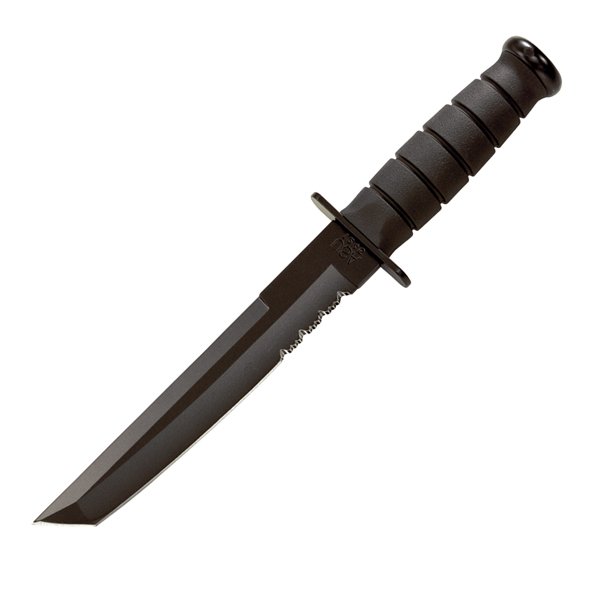 KA-BAR 1245 Black Tanto, Kydex Sheath Knife