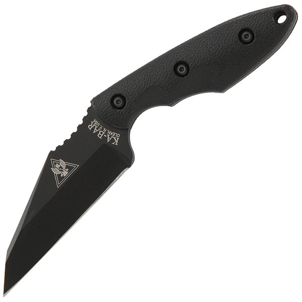KA-BAR 2485 TDI, Hinderer Hinderance Knife, Black Handle