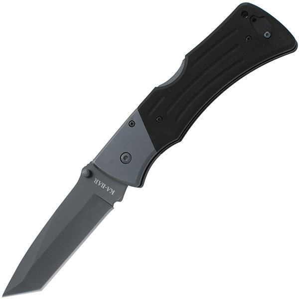 KA-BAR 3064 Mule II, Black G-10 Handle Knife, Black