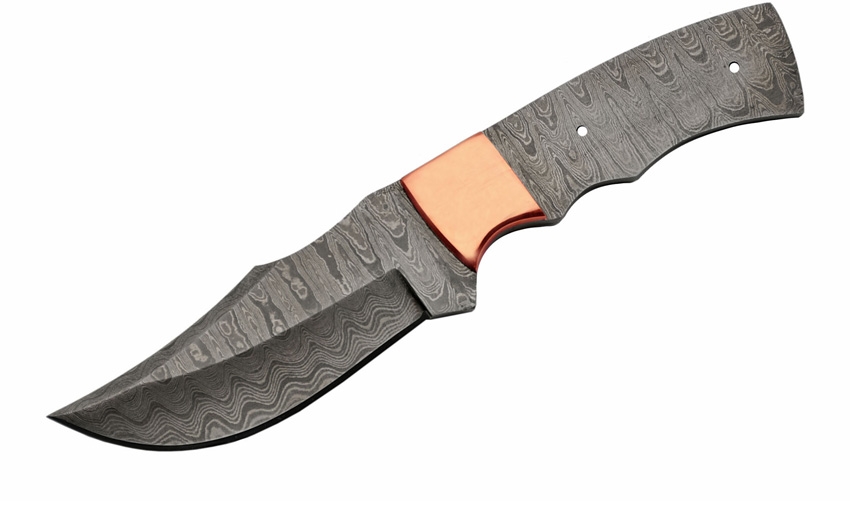 Knifemaking BLDM2739 Clip Point Blade Damascus Knife