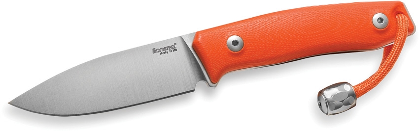 Lion Steel LSTM1GOR M1 Fixed Blade Knife, Orange G10