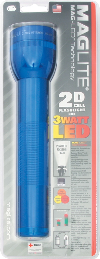 Mag-Lite ML51012 2D Cell Flashlight, Blue