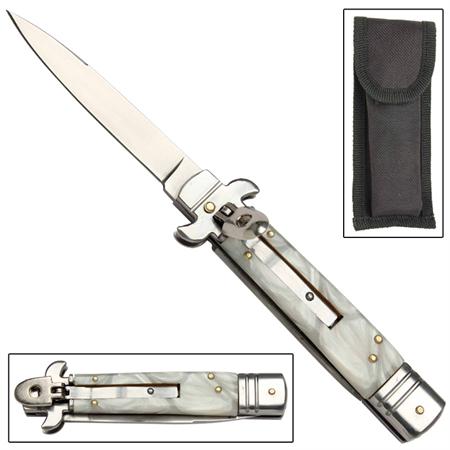 Marble Maze Leverletto Stiletto Automatic Knife