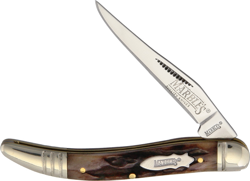 Marbles MR196 Small Toothpick Brown Stag Knife