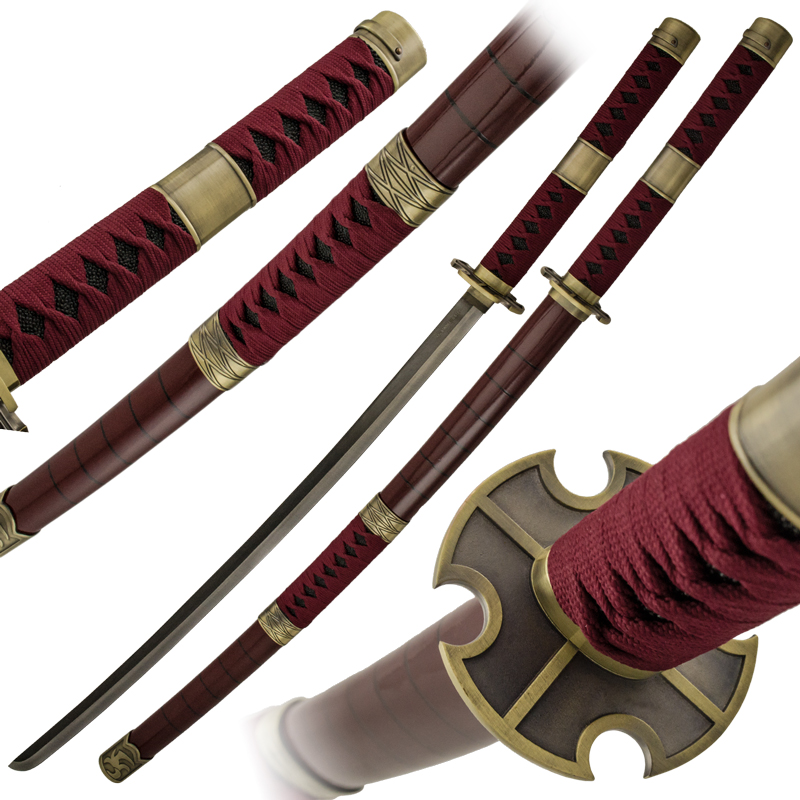 Maroon Devil Katana Samurai Sword