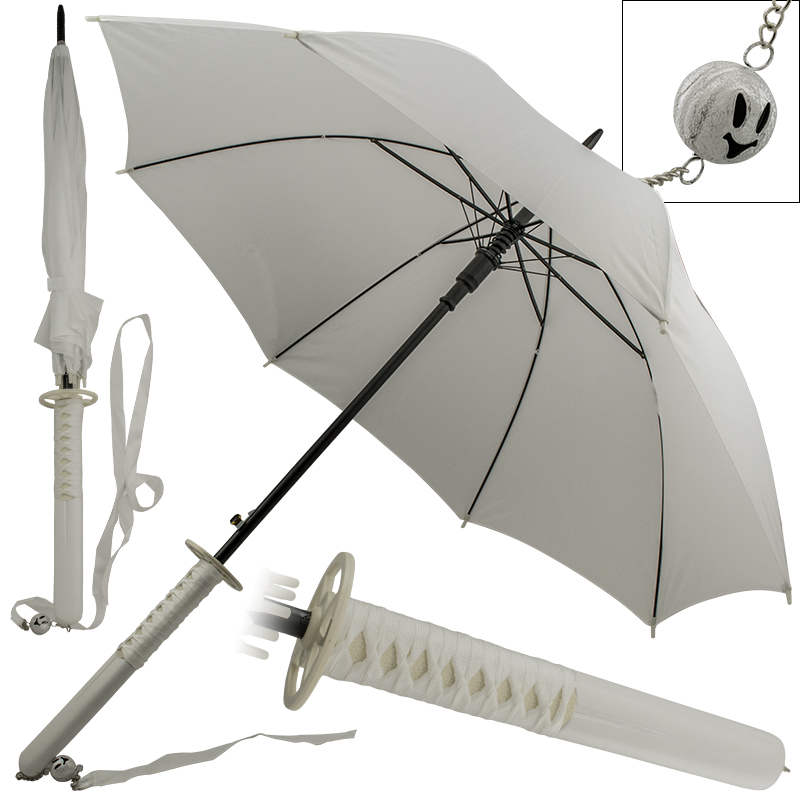 Novelty White Katana Umbrella Fantasy Sword