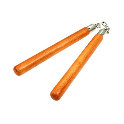 Nunchaku, Wood, Round, Chain