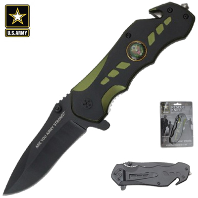 Official U.S. Navy Spring Assisted Action Knife, Green