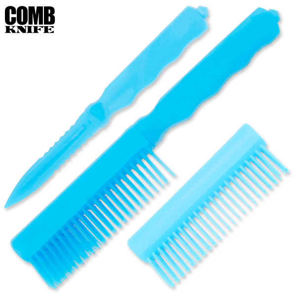Plastic Comb Knife (Blue) COM-BC