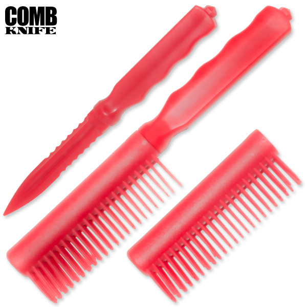 Plastic Comb Knife (Red) COM-RD
