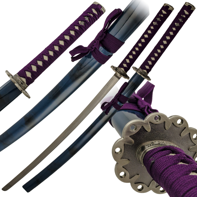 Purple Warrior Samurai Sword