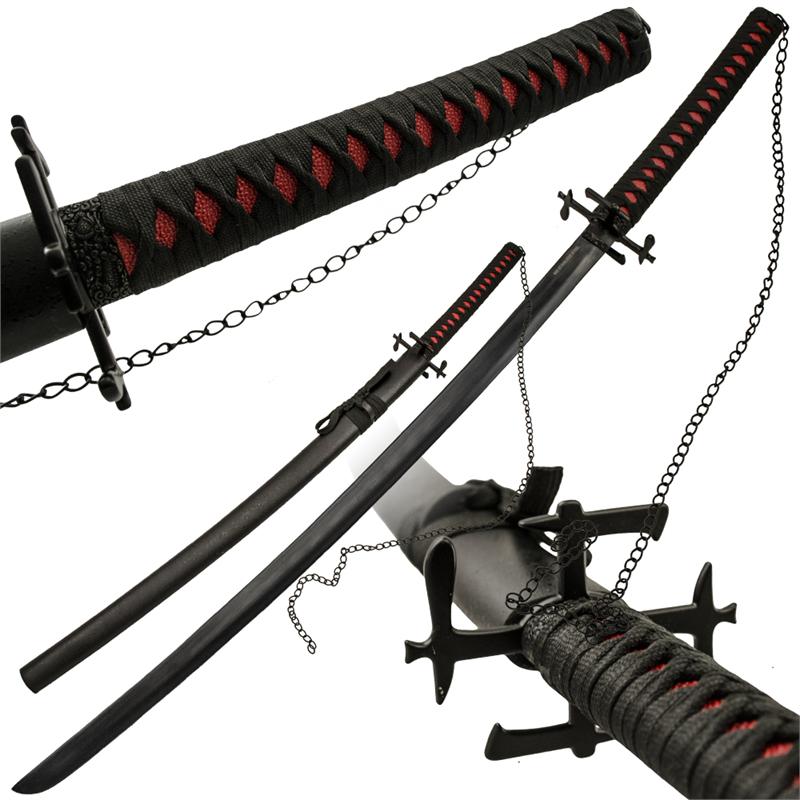 Red and Black Katana Samurai Sword