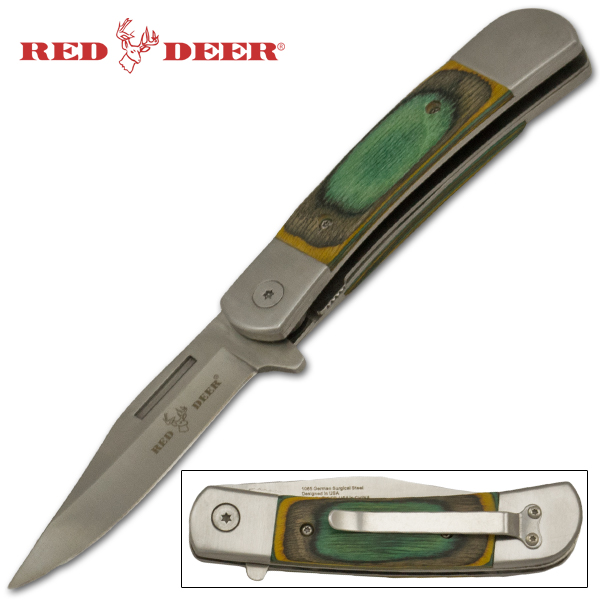 Red Deer Hunting Spring Assisted Knife