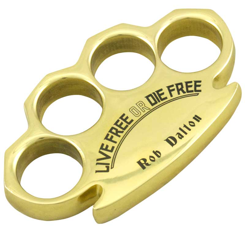 Rob Dalton Live Free Die Free Real Brass Knuckles