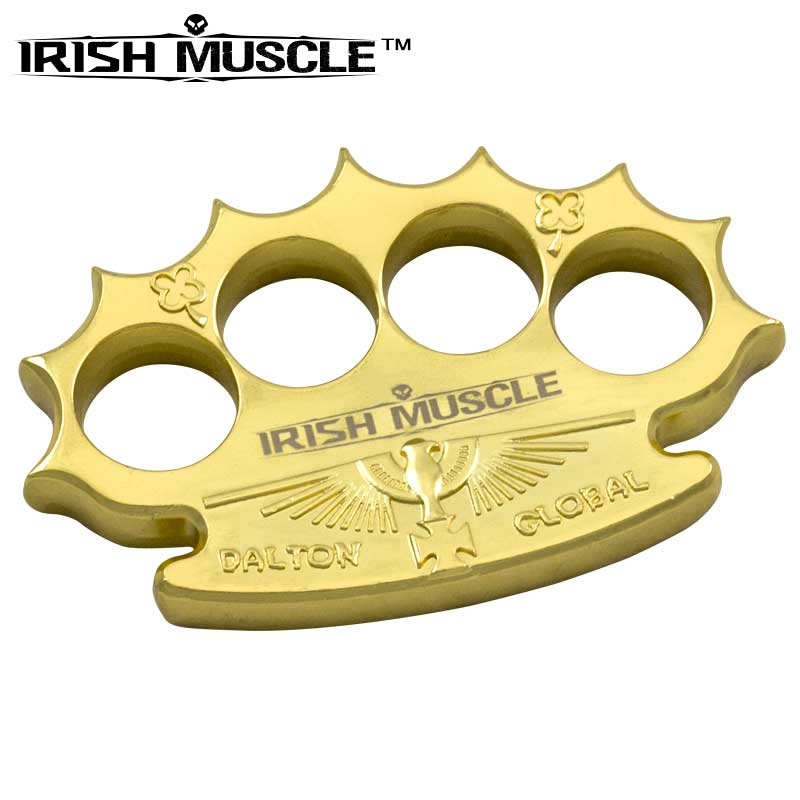 Robbie Dalton Irish Muscle Brass Knuckles, Gold