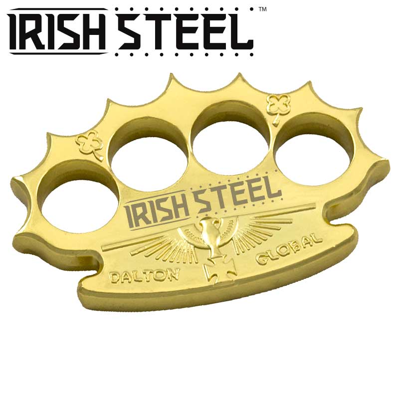 Robbie Dalton Irish Steel Brass Knuckles, Gold