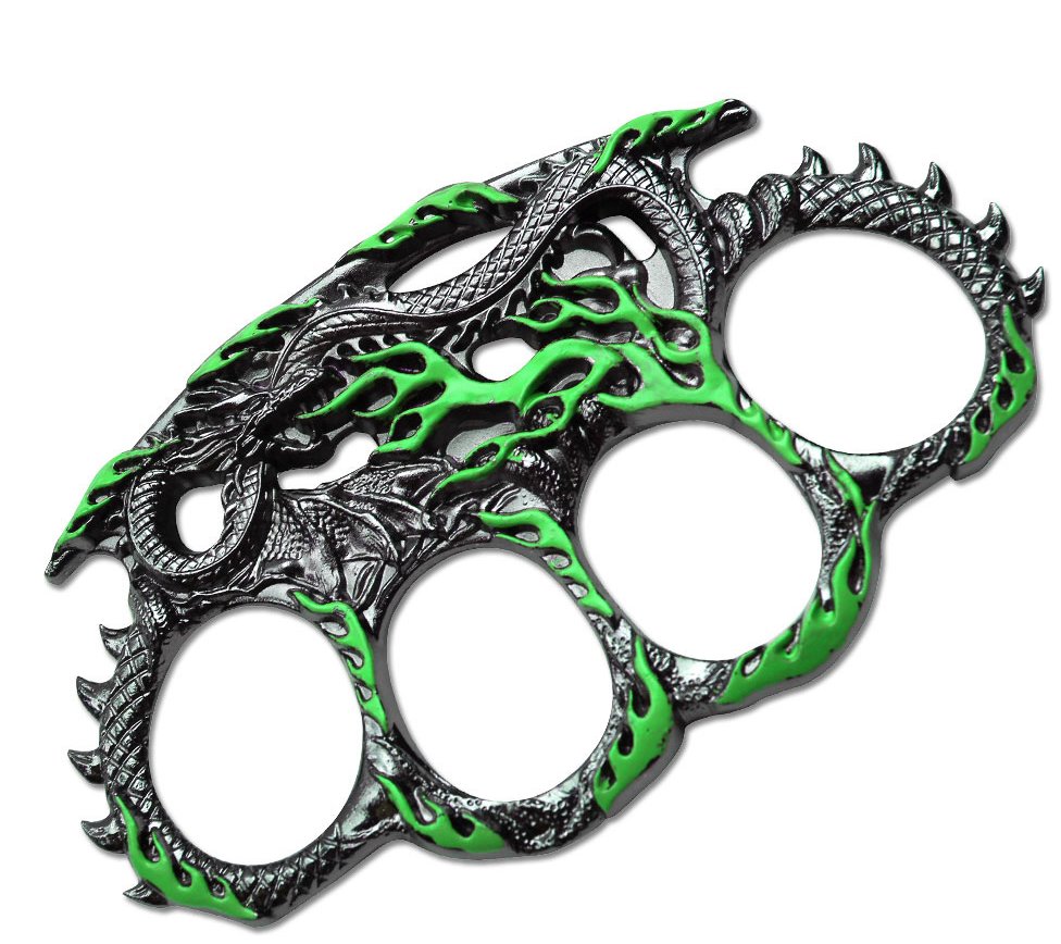 Serpent Dragon Flame Knuckles, Green