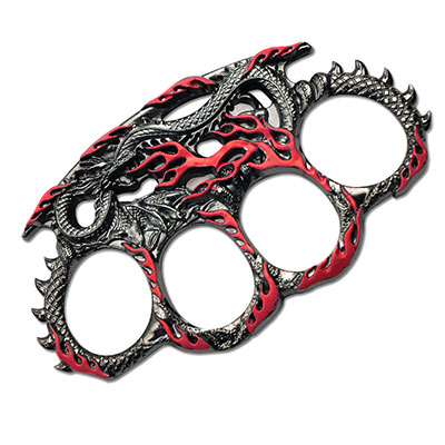 Serpent Dragon Flame Knuckles, Red