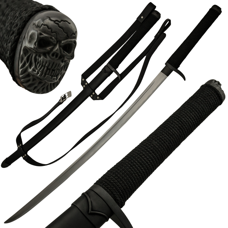 Skull Gothic Katana Samurai Sword