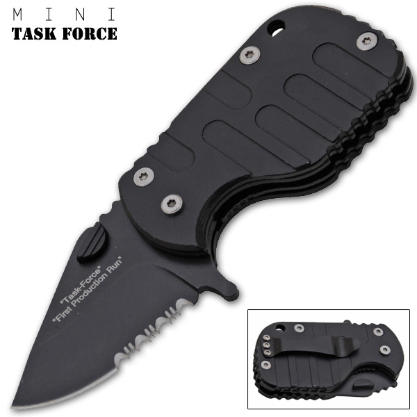 6 Inch Trigger Assisted "M.T.F" Tactical Folder - Black-1 P-189-BK