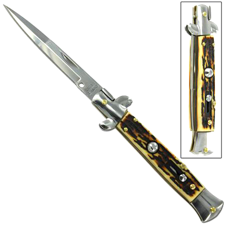 Stag Switchblade Knife