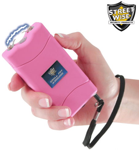 Small Fry Stun Gun 8,000,000 Volts, Rechargeable, Pink, Streetwise SF8000RP