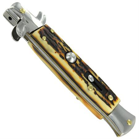 Switchblade Automatic Knife, Stag