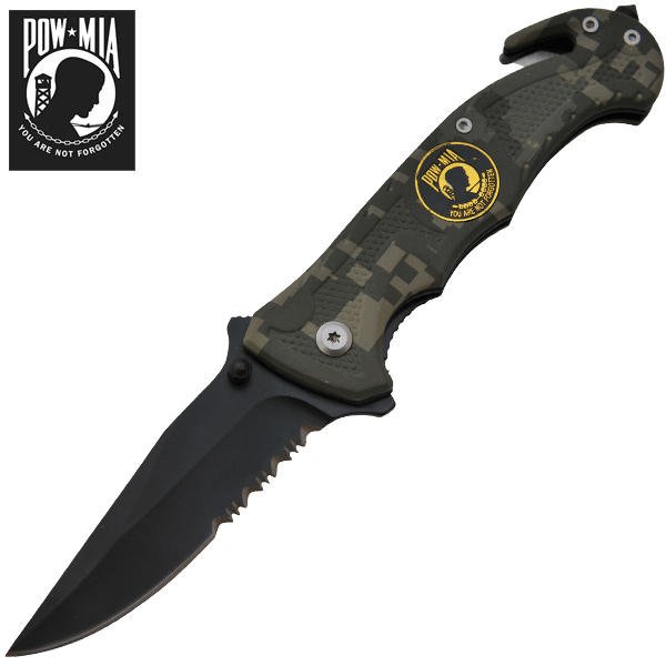 Tactical Rescue Folder - Drop Point - Made By Tiger (POW)-Camo