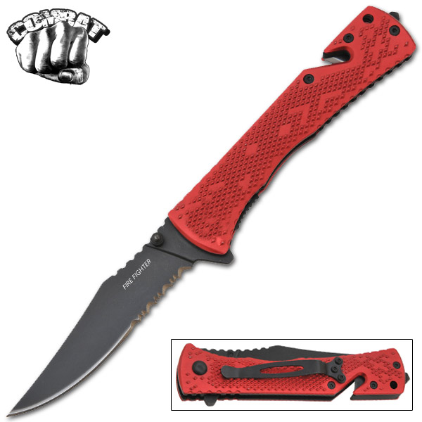 Takedown Spring Assisted Knife, Red