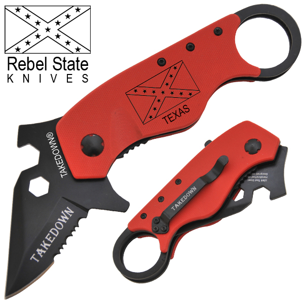 Texas Rebel State Knives Spring Assisted Knife