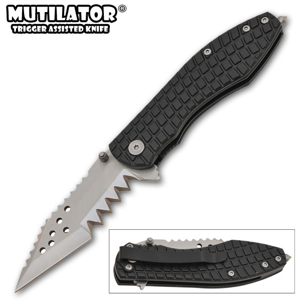 The Mutilator II - Spring Assisted Knife, Black