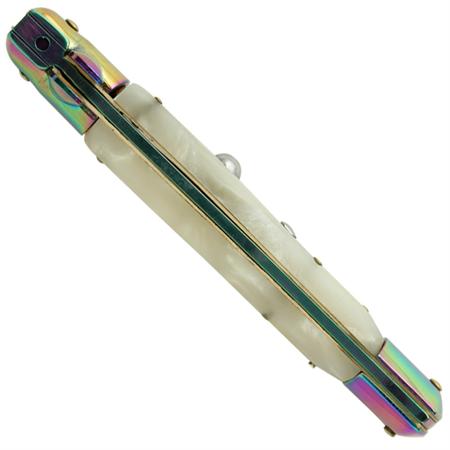 Titanium Pearl Switchblade Auto Knife