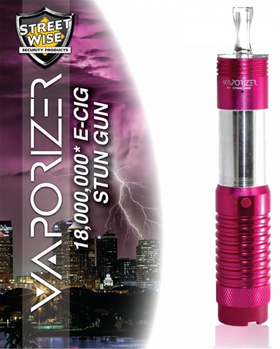 Vaporizer Electronic Cigarette, 18 Million Volts Stun Gun, Pink