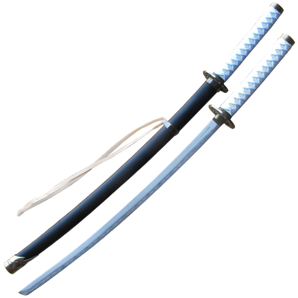 White Fabric Wrapped Katana Samurai Sword